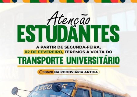 Prefeitura de Itaporã retoma Transporte Universitário e fortalece acesso ao ensino superior