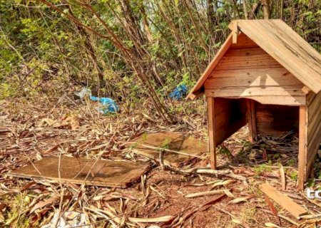 Foragido é encontrado escondido dentro de casinha de cachorro em Rio Brilhante