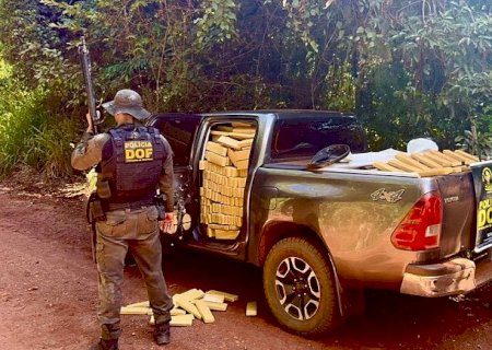Caminhone furtada é apreendida com 2 toneladas de maconha em Itahum