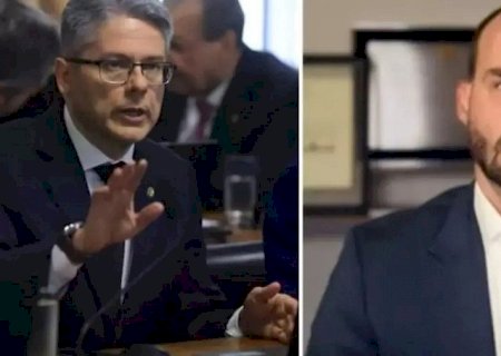Senador Alessandro Vieira e Eduardo Bolsonaro trocam ataques nas redes por CPI contra ministros do STF