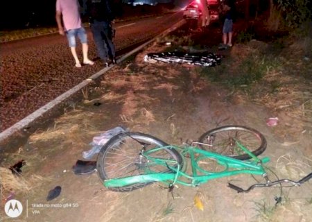 Ciclista morre atropelado por carro na MS-141