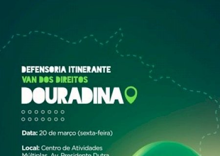 Defensoria Pública realizará atendimento itinerante em Douradina no dia 20 de março