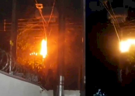 Fiação pego fogo e assusta e revolta moradores da Cohab