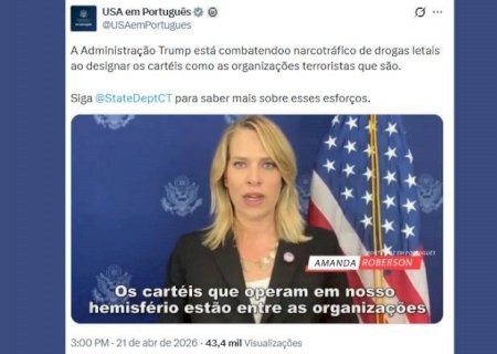 Governo dos EUA defende classificar grupos do narcotráfico como terroristas em vídeo em português