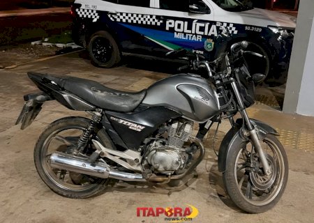 Noite de perseguição: motoqueiro foge, cai e acaba na delegacia em Itaporã
