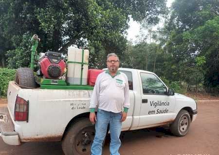 Reforço nas ações de bloqueio contra a dengue com aplicação de inseticida em toda a cidade e distritos