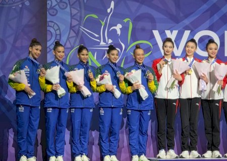 Brasil conquista prata ao som de Lady Gaga; Jojô leva 1ª medalha em etapas da Copa do Mundo de GR