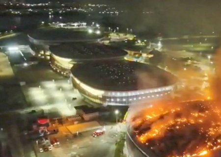 Incêndio atinge Velódromo do Parque Olímpico no Rio