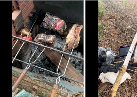 Índios apavoram família, pegam joias e assam churrasco em fazenda invadida em Amambai