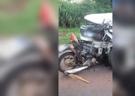 Motociclista morre em colisão frontal com caminhonete na BR-163