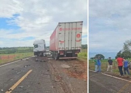 Corretor de MS morre em colisão violenta com carreta em rodovia de Goiás