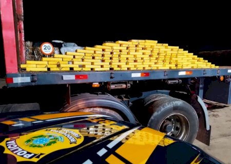 Cargas de cocaína escondidas em caminhões são apreendidas em duas ações na BR-163