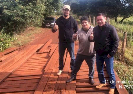 Vereador Cascatinha anuncia parceria entre Itaporã e Douradina para reconstrução de ponte na região de Piraporã