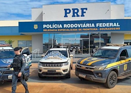 Cocaína apreendida com taxista na BR-463 pesou 38,5 quilos
