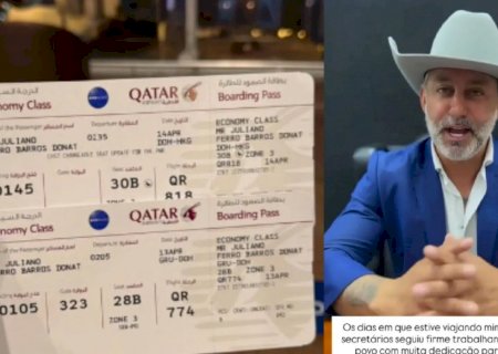 Prefeito é questionado pelo MPMS por viagens a show e também para fora do país