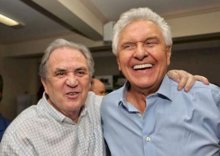 Amigos de Congresso, Caiado visita Moka na sede do MDB