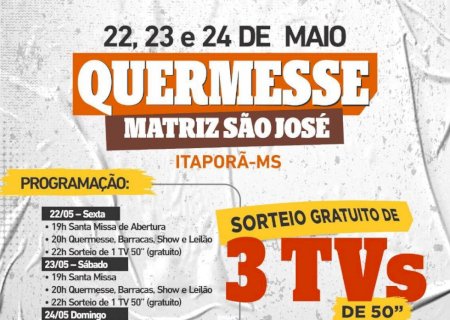 Itaporã celebra 70 anos da Paróquia São José com grande quermesse neste fim de semana