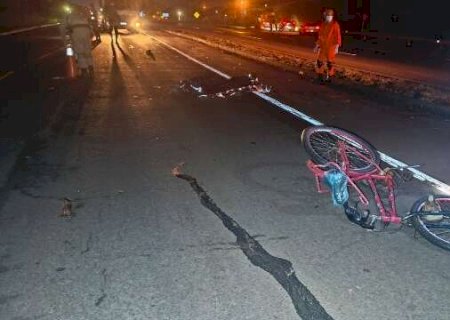 Dourados - Ciclista morre atingido por picape na BR-163 em trecho marcado por acidentes