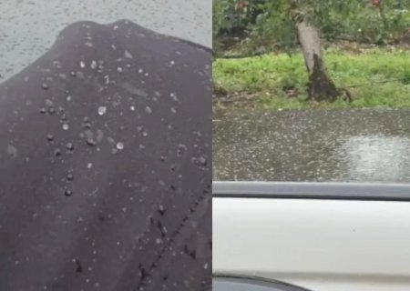 Serra de Santa Catarina é atingida por chuva congelada