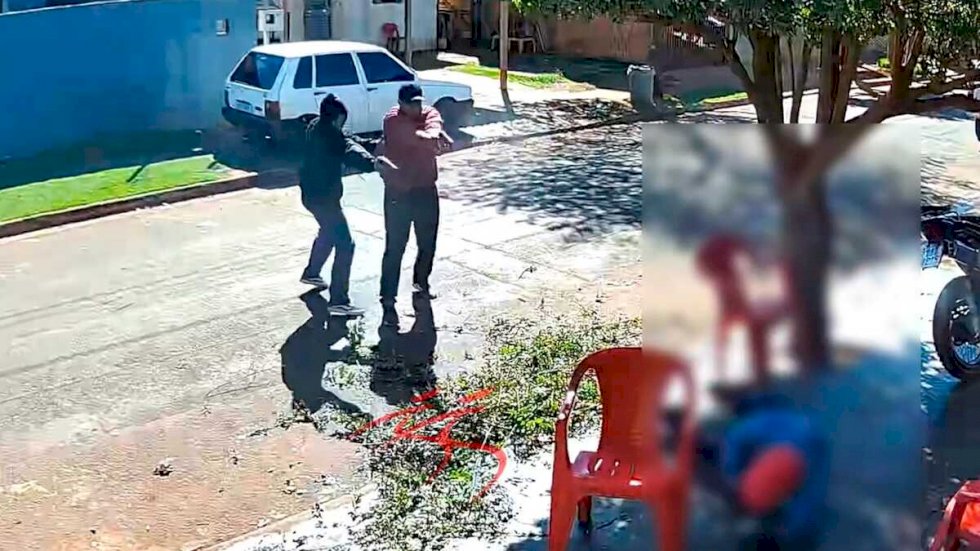 Assassinato de homem em Maracaju  é registrado por câmeras de segurança (vídeo)
