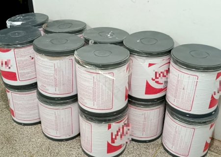Dourados - Carga de maconha camuflada em latas de massa corrida é apreendida