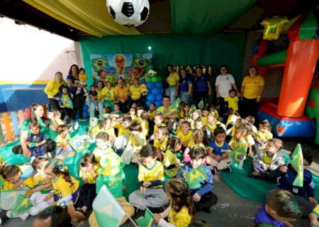 Marçal participa da Festa da Copa em Ceim e destaca importância do civismo na infância