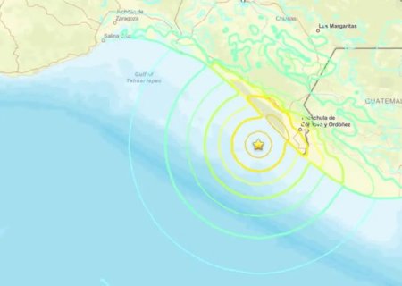 Terremoto de magnitude 7,4 atinge Puerto Madero, no México