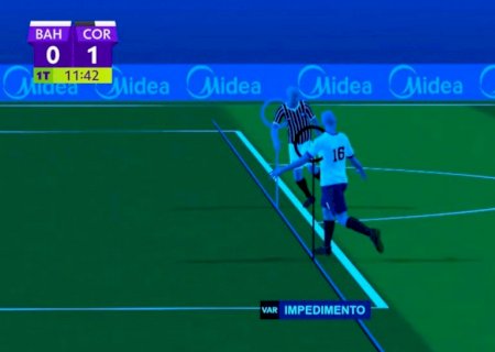 Brasileirão 2026: semiautomático flagra impedimento em gol do Bahia contra o Corinthians; vídeo