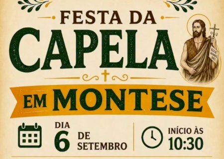 Festa da Capela em Montese promete tradição, fé e muita animação no dia 6 de setembro