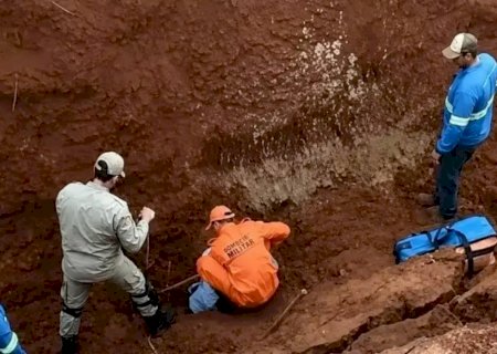 Trabalhador é soterrado após obra desmoronar em Batayporã