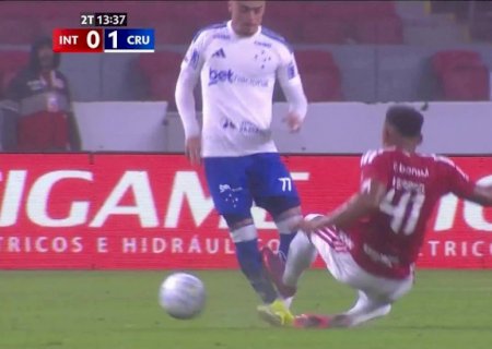 Inter x Cruzeiro: Victor Gabriel dá entrada forte em Gabriel Pec e é expulso; veja o lance
