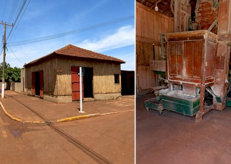 Em Piraporã, máquina de beneficiar arroz com mais de 60 anos continua em funcionamento e impressiona pela resistência