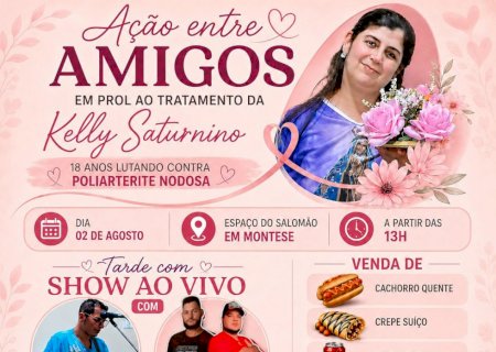 Itaporã - Ação entre Amigos mobiliza solidariedade para ajudar Kelly Saturnino em sua luta contra doença rara