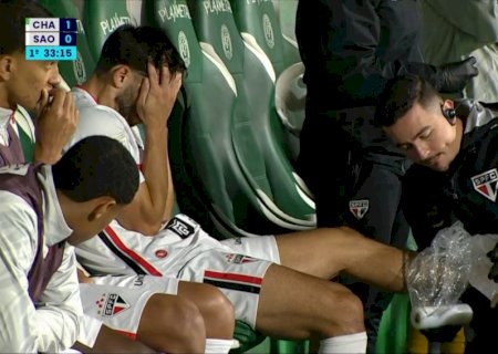 Calleri sente o tornozelo contra a Chape e preocupa o São Paulo