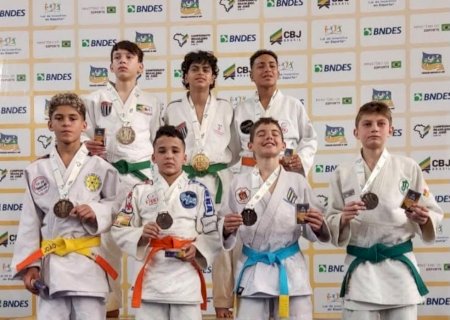 ASSOCIAÇÃO YADA DE JUDÔ, DE ITAPORÃ, NO PÓDIO DO CAMPEONATO BRASILEIRO SUB-13, NO AMAPÁ