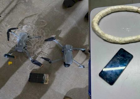 Drones com celulares e drogas são interceptados antes de entrar na Máxima de Campo Grande