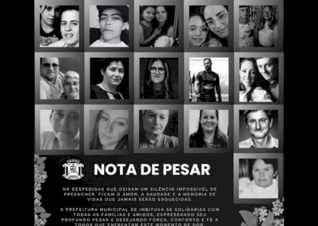 Vítimas do acidente na BR-737 são veladas em Imbituva