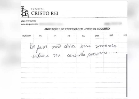 Mulher denuncia agressões do marido em prontuário médico: 'socorro'