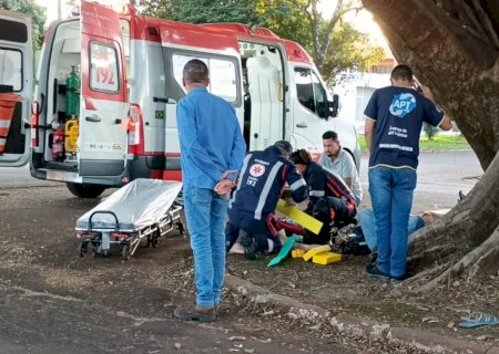 Homem e gestante ficam feridos após acidente na região central de Dourados 