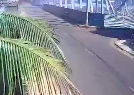 Câmeras flagraram obra desabando sobre trabalhadores no Aero Rancho