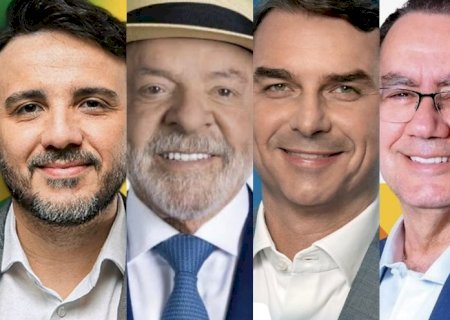 Ranking: diferença entre Flávio Bolsonaro e Lula em MS é de 10 pontos