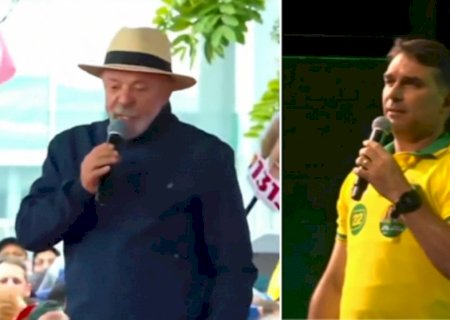 Lula e Flávio fazem comícios simultâneos em SC, reduto do bolsonarismo