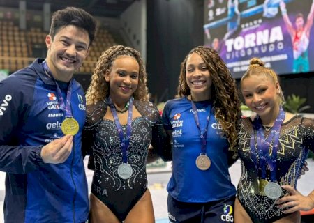 Brasil fecha Copa do Mundo de ginástica com mais cinco pódios