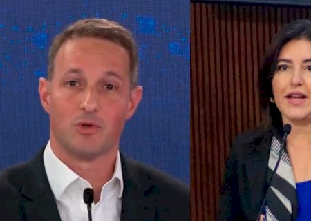 Derrite confronta Tebet em debate: 'que moral a senhora tem para falar de corrupção?' (vídeo)