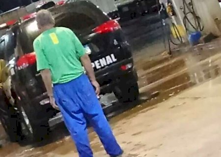 Homem preso bêbado dirigindo viatura da Polícia Penal já havia sido detido por furto de picape e incêndio criminoso