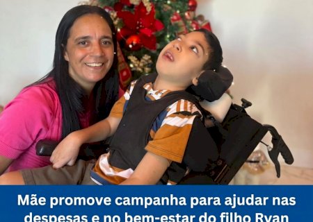 Itaporã - Mãe promove campanha para ajudar nas despesas e no bem-estar do filho Ryan
