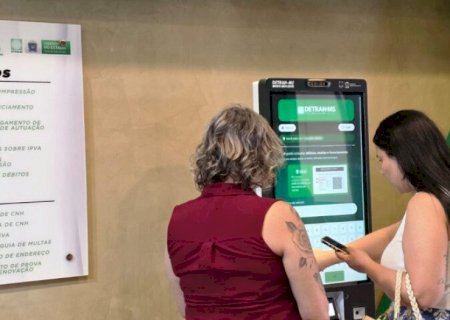 Nova geração de totens do Detran-MS permite parcelar débitos e emitir guias